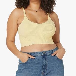 The Drop Divya Women's Pointelle Bralette Knit  Size 3X 100% Cotton